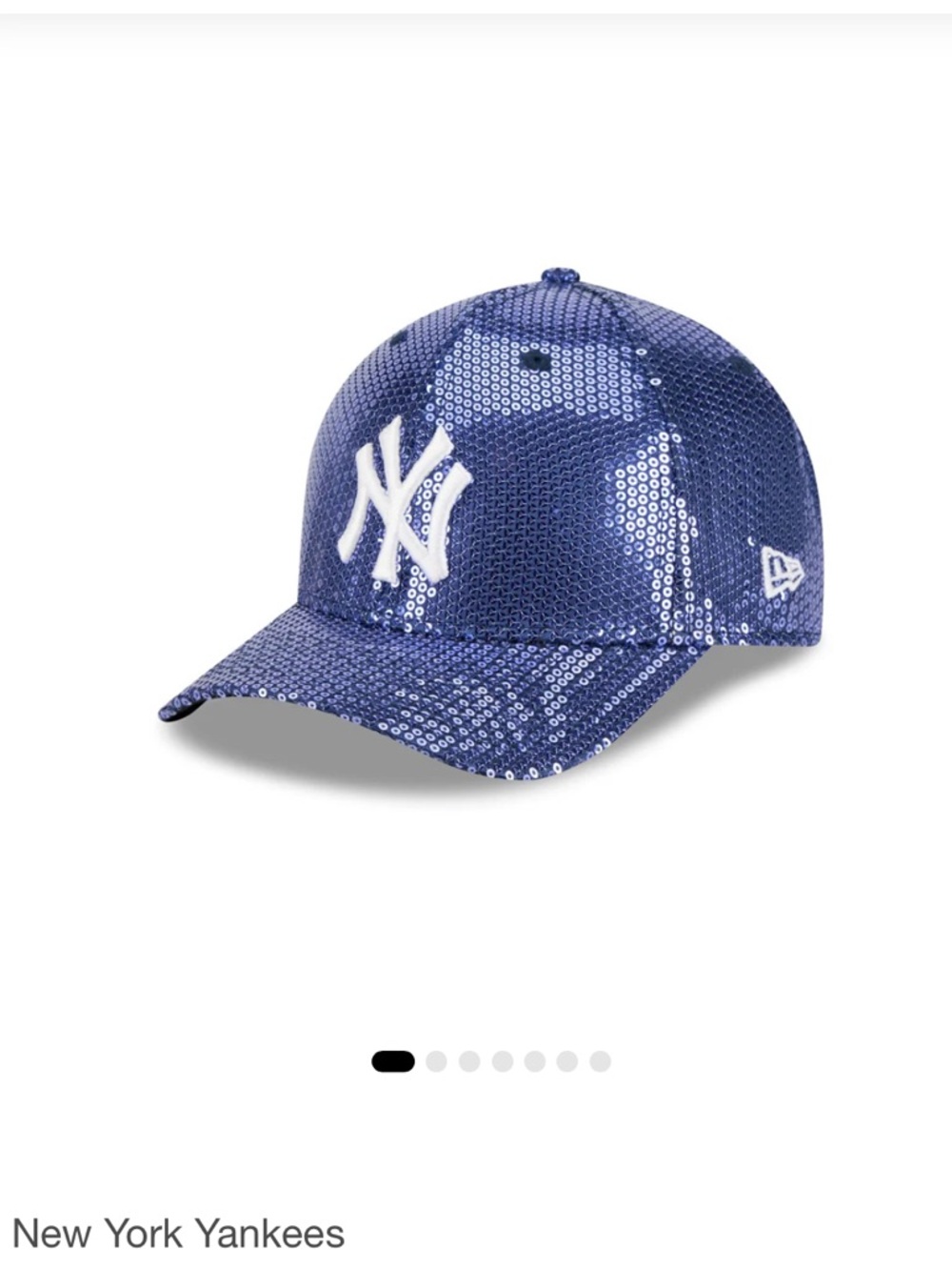 NEW ERA NEW YORK YANKEES BLUE SEQUIN 9 FORTY SNAPBACK WOMENS HAT BALLCAP